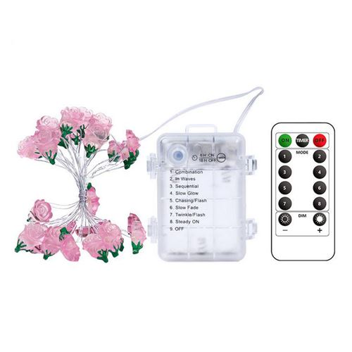 Guirlande Lumineuse Rose Lanterne Pour La Saint-Valentin Rose MK103