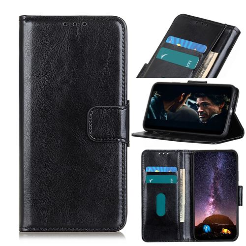 Etui en PU Cheval fou avec support couleur noir pour Sony Xperia L4