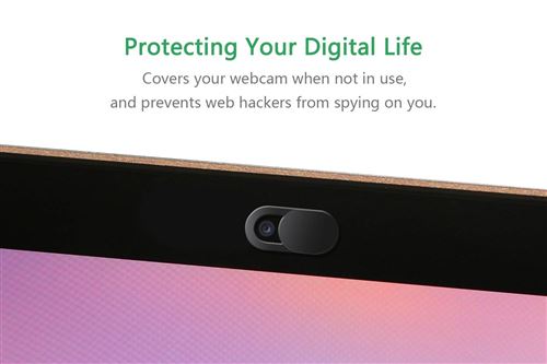 VSHOP® Webcam Cover (Pack de 3) - Stops Webcam Spying, s'adapte aux ordinateurs portables, Smartphone, Macbooks, PC, Tablettes