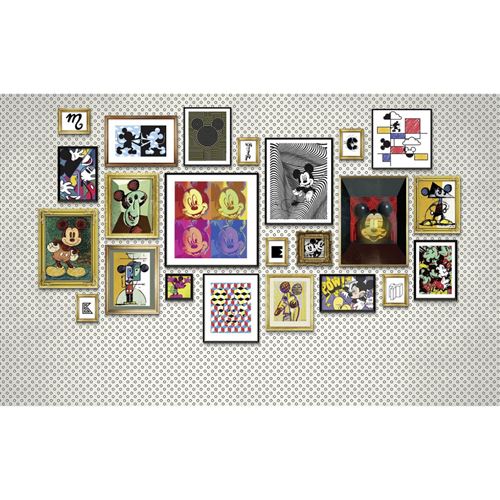 KOMAR Papier Peint intissé panoramique Mickey Art Collection Disney vue dans des cadres 400X250CM