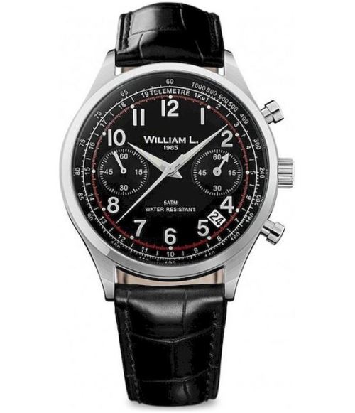 William L. Montre Homme WLAC01NRCN Automatiques, Chronographe Noir