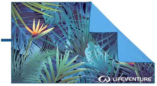 Lifeventure serviette tropicale à séchage rapide 150 cm bleu