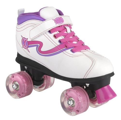 Xootz PATINAGE Disco Sisco filles blanc / rose 36