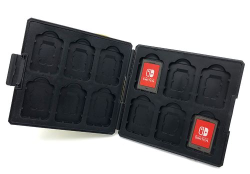 【Nom du magasin:®】Boîtes de rangement avec 16 poches pour jeux Nintendo  Switch - Noir,One Piece