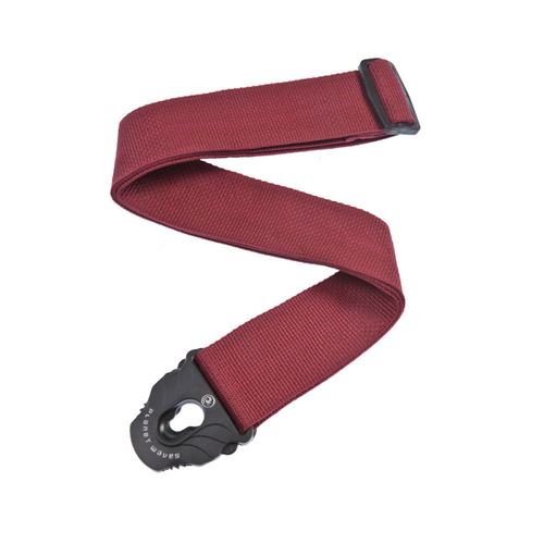 Planet Waves PWSPL201 - Sangle de guitare Planet Lock, polypropylène, coloris rouge