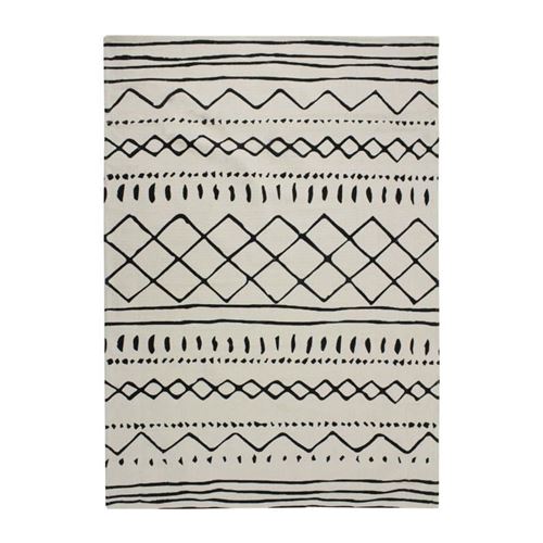 tapis berbere ethno - 120 x 170 cm - naturel