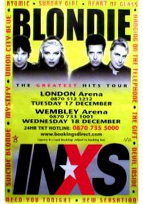 INXS - BLONDIE - 100x150 cm - AFFICHE / POSTER