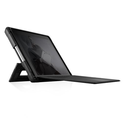 Coque Folio Renforcée Compatible Surface Go - STM - Dux - Noir