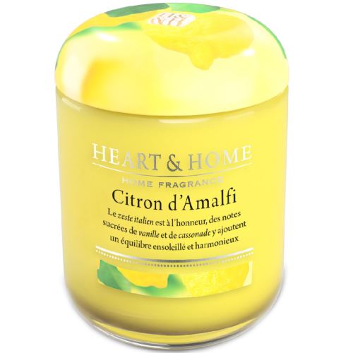Grande Bougie à la cire de soja Citron d'Amalfi