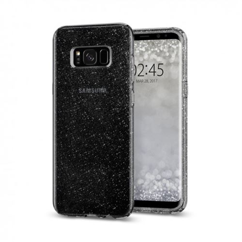 Spigen Liquid Crystal Glitter - Achterzijde behuizing voor mobiele telefoon - thermoplastic polyurethaan (TPU) - ruimtekwarts - voor Samsung Galaxy S8