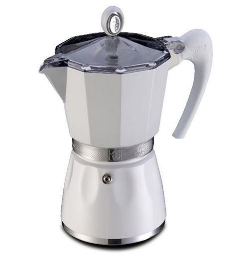 g.a.t. 2790000080 Cafetière espresso prépare jusqu'à 3 tasses Blanc