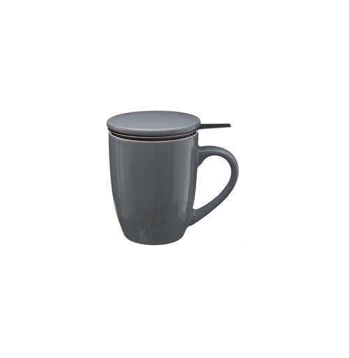 Tisanière en Faïence avec Infuseur 32cl Gris