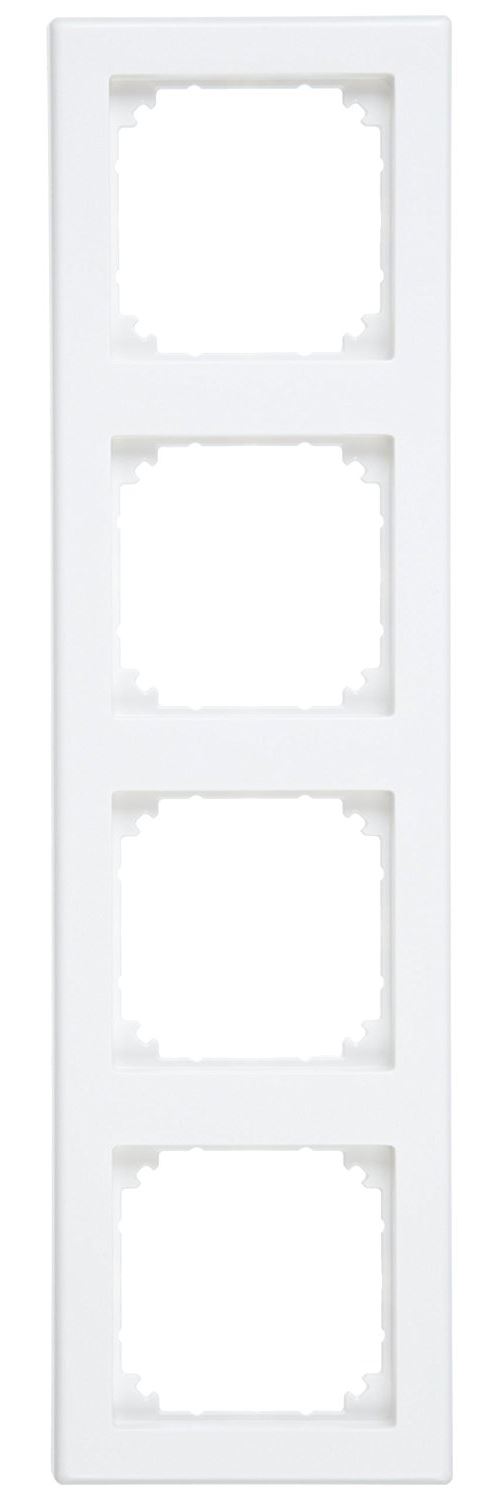 Merten 484419 Plaques de finition M-Smart, 4 poste, blanc mat