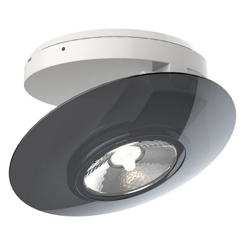 Xanlite Spot en saillie orientable à bague grise SPESG350