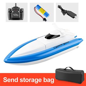 Bateau radio command?� Bateaux RC 25KM/Hcourse grande vitesse 2 canaux - blanc - Bateau radio 