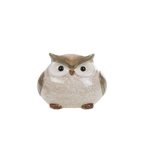 Non Communiqué Beige Statue : Chouette 12 Cm - Amadeus - Céramique