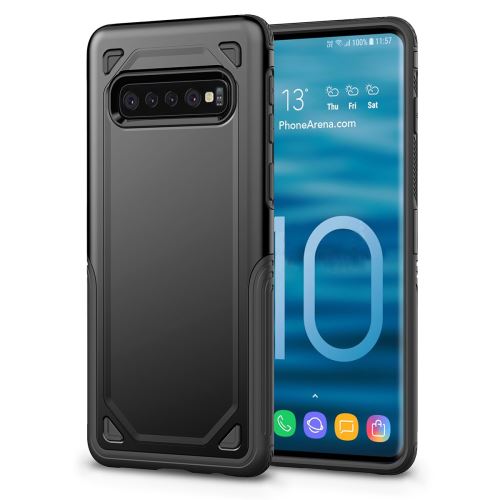 Coque en TPU armure hybride noir pour votre Samsung Galaxy S10