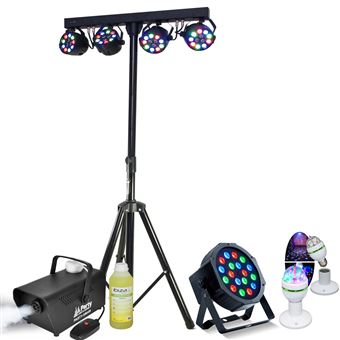 Pack Pied Lumière Portique DJ BOOST-LIGHT70 4 Projecteurs - Machine Fumée PARTY-SM400 - Projecteur PARTY-PAR181 - Jeu Astro RGB - 1