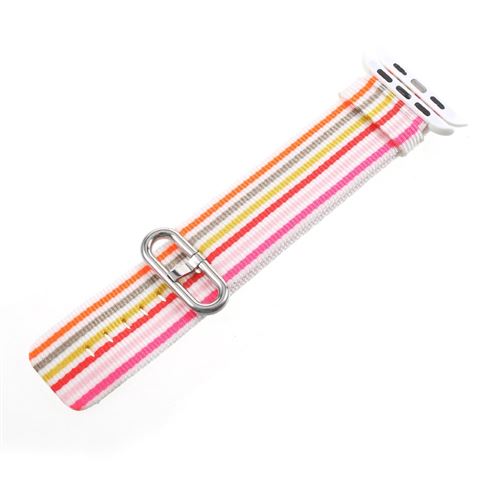 Bracelet en TPU boucle en nylon rouge pour votre Apple Watch 3/2/1 38mm