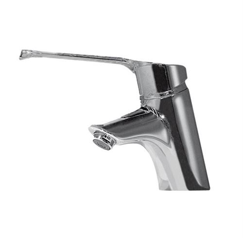 Ideal Standard - Mitigeur lavabo monotrou bec fixe manette allongée chromé sans tirette ni vidage - Okyris