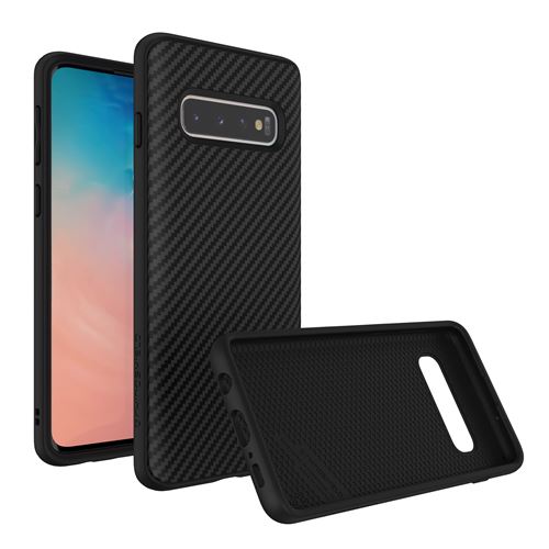 Coque RhinoShield SolidSuit pour SamSung Galaxy S10 - Finition fibre de carbone