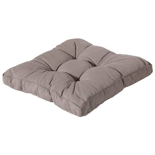 Madison Coussin de siège Panama 47 x 47 cm Taupe FLORB222