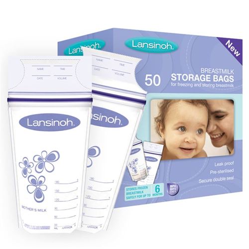 LANSINOH 100 150 Lot de 50 2x50 200 Sachets De Conservation De Lait Maternel !!!