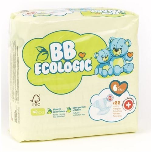 Bebe Ecologic - Couches Taille 6 - 22 Couches