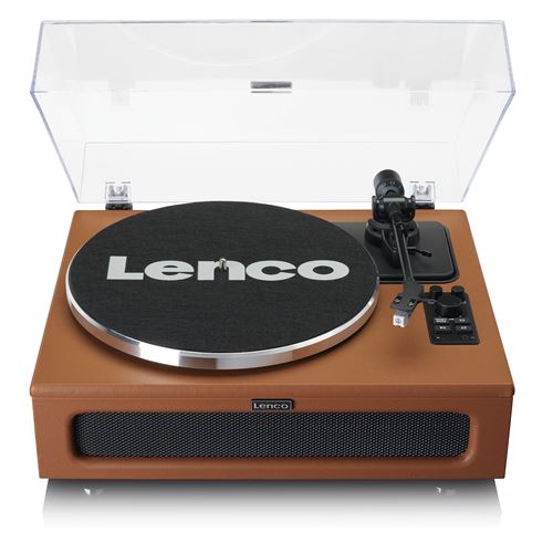 Platine vinyle avec 4 haut-parleurs incorporés Lenco LS-430BN Marron
