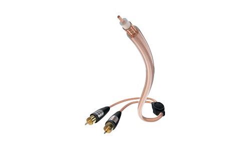 Inakustik In-Akustik Star Y - Câble De Subwoofer - Rca Mâle Pour Rca Mâle - 7.5 M - Blindé - Transparent