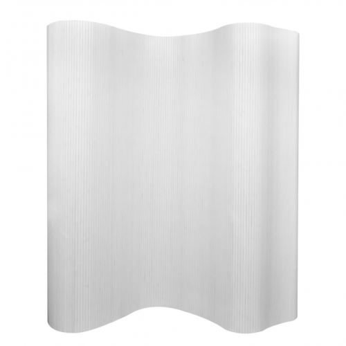 Paravent en bambou blanc
