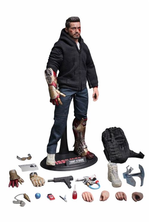 Figurine Hot Toys MMS209 - Marvel Comics - Iron Man 3 - Tony Stark The Mechanic Standard Version
