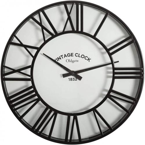 Générique Noir Horloge Murale Vintage - Image 3