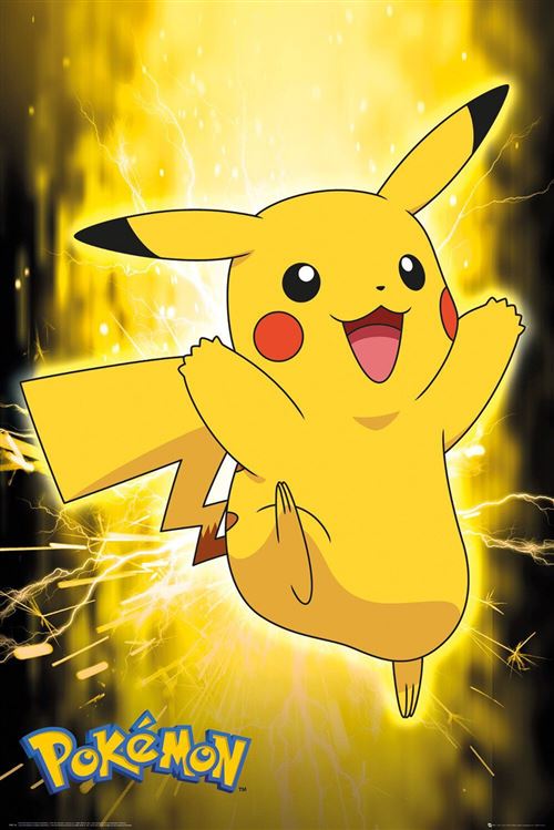 Pokemon Maxi Poster 61 x 91,5 cm Pikachu Neon
