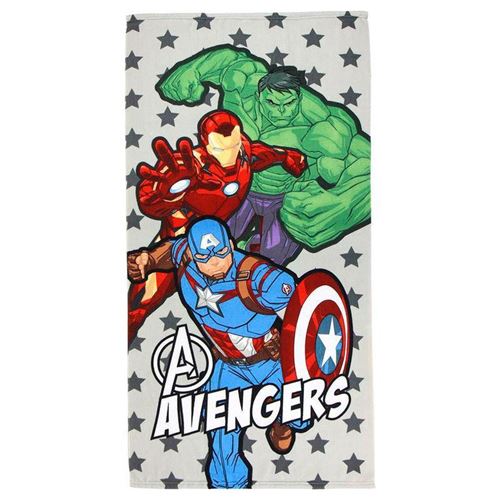 Serviette de plage The Avengers 75683 Microfibre Gris