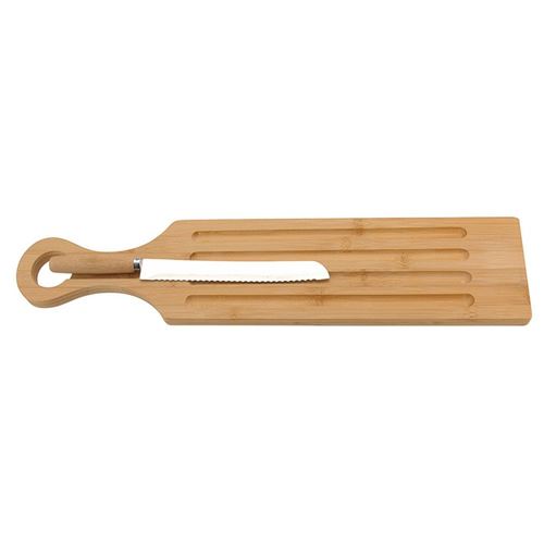 Planche à pain avec un aimant et couteau - Bambou - Accessoire de cuisine