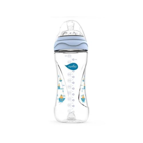NUVITA Mimic Biberon 330 ml - Bleu