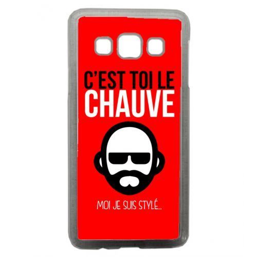 Coque transparente galaxy a7 c est toi le chauve moi je suis styl 6