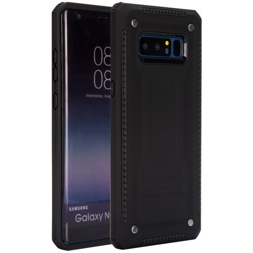 Galaxy Note 8 Coque Protection Plastique Effet Armure Noir ALS52016