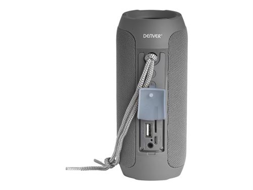 DENVER BTS-110 - Luidspreker - voor draagbaar gebruik - draadloos - Bluetooth - 10 Watt - grijs
