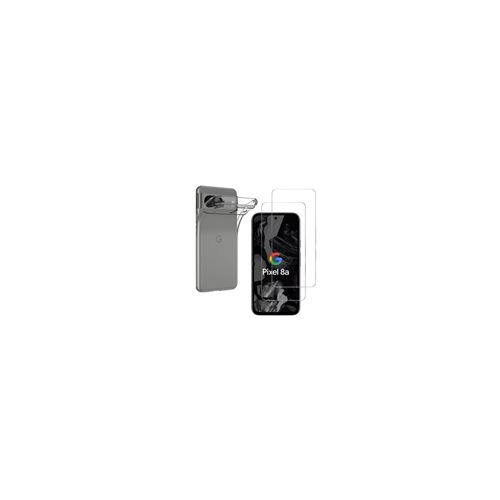 Coque pour Google Pixel 8a et 2 Verres Trempé Film Protection Ecran Phonillico®
