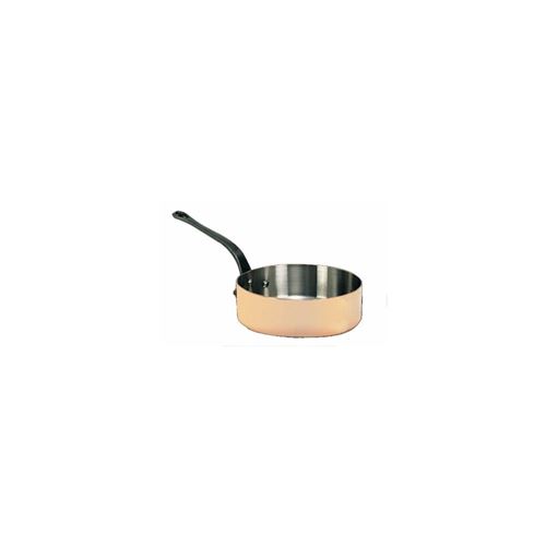 De Buyer Sauteuse Droite Cuivre Inox Et Fonte - O 28 Cm - Orange Et Gris - Tous Feux Sauf Induction