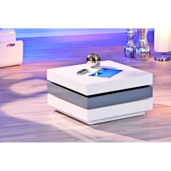 64 Sur Links 20800925 Trilogie Table Basse Pivotante Blanc Gris