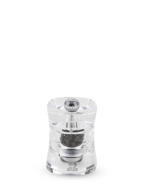 The Peugeot Baltic pepper mill may be one of the smallest models of the range, with its height of 8 cm, yet it still has everything the larger models have! In acrylic, fully transparent, this pepper mill clearly compliments the spices that it contains. Baltic
