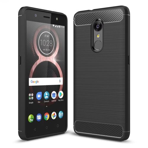 Lenovo K8 Coque Protection TPU Effet Carbone Brossé Noir ALS54159