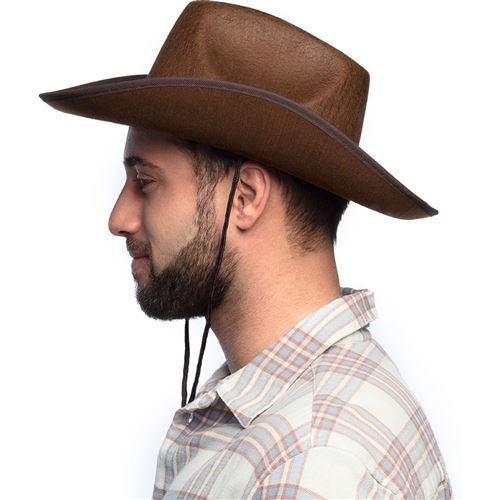 Chapeau Cowboy Vintage Marron – Royal Quality – Feutre Beaver Taille M (The Roundup)