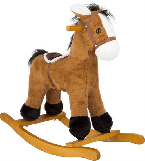 Small Foot cheval à bascule 68 cm brun foncé