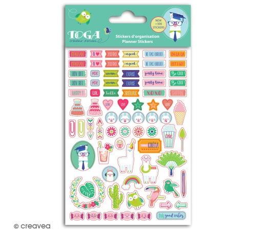 Stickers agenda planner organisation Toga - Oh Lamaa - 500 pcs
