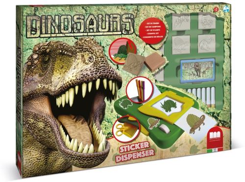 Multiprint Coloriage dinosaures 23 pièces vert