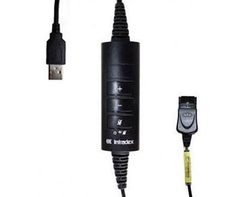 Câble pour micro-casque téléphonique imtradex ak-4 usb dex-qd